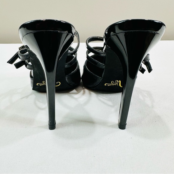 VOGUE 4” PATENT WITH SPARKLE TOE AREA HIGH HEEL STILETTO SHOES GREAT CONDITION - Picture 2 of 10